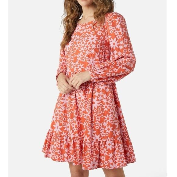 Princess Highway Babette Mini Dress Organic Cotton Long sleeve women’s size 12 - Picture 1 of 13